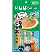 犬ちゅーる総合栄養食かつお14g＊4本　　定価：228円(税込)