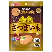 Ｇササミチップス　金色さつまいも味　５０ｇ　定価：327円（税込）