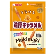 Ｇササミ巻き巻きガム　キャラメル味　１３本　定価：327円（税込）