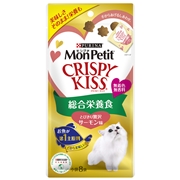 モンプチ クリスピーキッス 総合栄養食贅沢サーモン味24g（ピュリナ）　　定価：217円(税込)