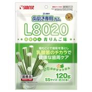 ゴン太歯磨き専用ガムL8020青リンゴSS120g（SR）　定価：418円（税込）