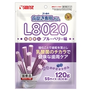 ゴン太歯磨き専用ガムL8020ブルーベリーSS120g（SR）　定価：418円（税込）