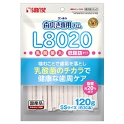 ゴン太歯磨き専用ガムL8020低脂肪120g（SR）　定価：418円（税込）