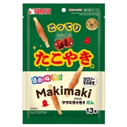 Ｇササミ巻き巻きガムこってりタコヤキ味１３本　定価：327円（税込）