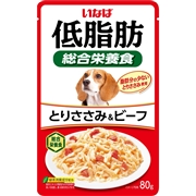 低脂肪とりささみ＆ビーフ80g　　定価：140円(税込)