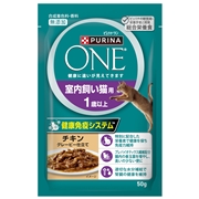 ピュリナワンキャットパウチ室内飼いチキン50g　　定価：195円(税込)