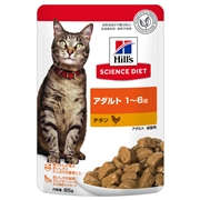 ＳＤ猫用アダルトチキンパウチ８５ｇ 定価261円