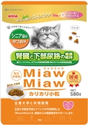 Ｍｉａｗカリカリ５８０ｇシニア猫かつお味 定価1100円