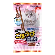 猫ホワイデントごほうび歯磨ささみマグロ２５ｇ 定価195円