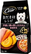 シーザ自然レシピ平飼鶏蒸ささみ野菜６０ｇｘ４ 定価398円