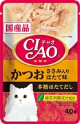 CIAOパウチかつおほたて味40g（いなば）