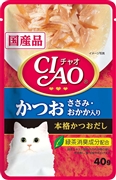 CIAO パウチ かつお ささみ・おかか入り 40g