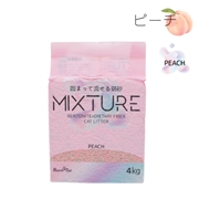 固まって流せる 猫砂 MIXTURE ミクスチャー PEACH 4kg