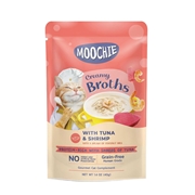 Moochie ムーシー パウチ クリーミーブロス with ツナ ＆ シュリンプ (40g×16袋)
