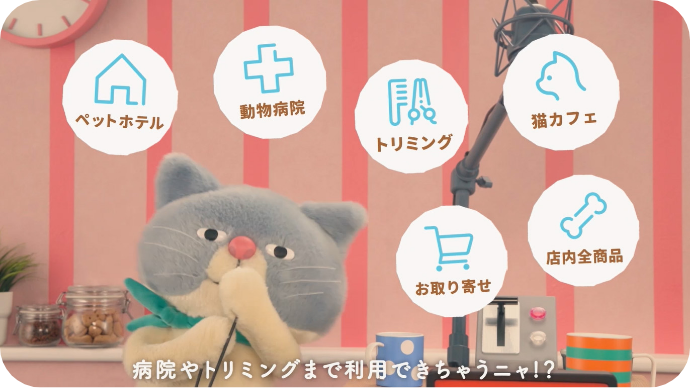 病院やトリミングまで利用できちゃうニャ！？