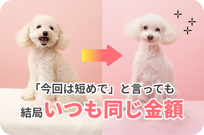 「今回は短めで」と言っても結局いつも同じ金額