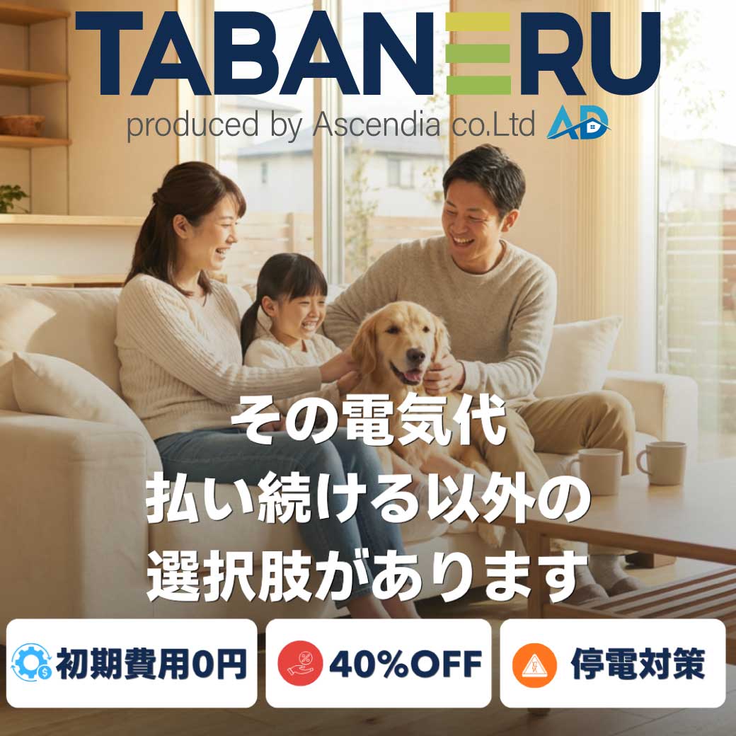 TABANERU その電気代払い続ける以外の選択肢があります